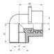 Кут інсталяційний для гіпсокартонних стін ВР 20x1/2F PPR Koer K0189.PRO 80 (KP0244) KP0244 фото