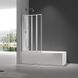 Шторки скляні на ванну складні Koer SR BS07-80x140-TR-01 прозоре скло Easy Clean 4мм, хром (KR5948) KR5948 фото 2