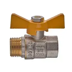 Кран кульовий 1/2 БГШ Газ Waterpro WP607-15FMW-Y (WP2891) WP2891 фото