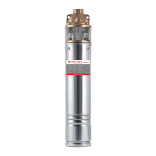 Насос свердловинний вихровий Voevoda 4SKM-100-20 Н=62М, Q=45л/хв., P=750 Вт, вбуд. конденс.20м каб (VV0044) VV0044 фото