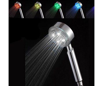 Лійка ручна для душу Mixxen Карл Led (1 режим) Хром Підсвідка (MXAQ0158) 1484 фото