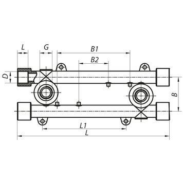 Планка монтажна прохідна 20x1/2F Koer K0128.PRO (KP0154) KP0154 фото