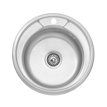 Кухонна мийка Kroner KRP Satin - 490 (0.6 мм) CV022764 фото