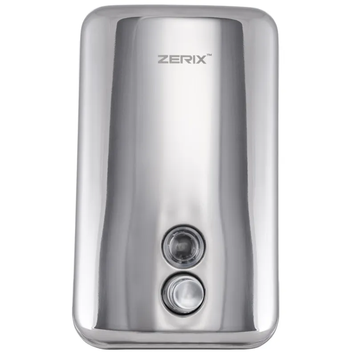 Дозатор для миючого засобу настінний Zerix D-1000-SUS Нерж (ZX3247) ZX3247 фото