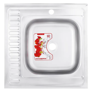 Мийка кухонна Zerix Z6060R-06-160Md (Micro Decor) (ZS0589) ZS0589 фото