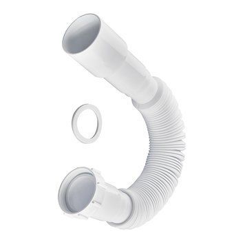Гофротруба сполучна Zerix Gn-01-A з накидною гайкою 1 1/2" (310-650 мм) (ZX5095) ZX5095 фото