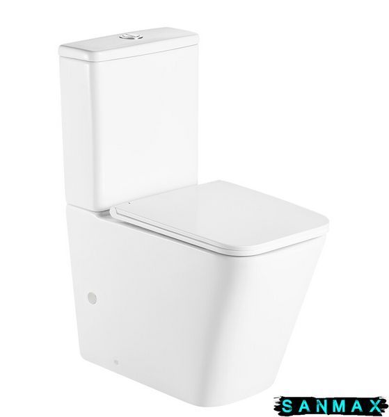 Чаша унітазу-компакту Mixxus Premium Quadro-0401-R Bowl 610х365х825 Rimless без сидіння (MI8339) MI8339 фото
