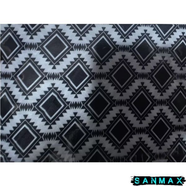 Штора для ванної з поліестеру Mixxus Sct-007-180x180 (Візерунок чорно-білий) (AC0648) AC0648 фото