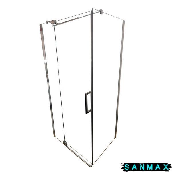 Душова кабіна без піддону Koer SR SC02-100x80x200-TR-01 прозоре скло Easy Clean 8мм, хром (KR5355) KR5355 фото