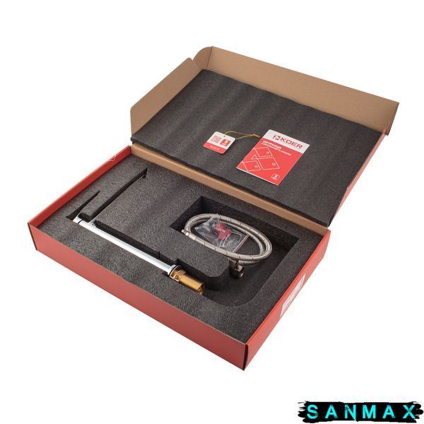 Змішувач для умивальника Koer KB-11028-01 Високий Хром (KR5293) KR5293 фото