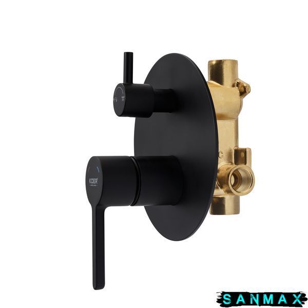 Вбудована душова система Koer KB-66029-05 3 функції Колір чорний (KR5492) KR5492 фото