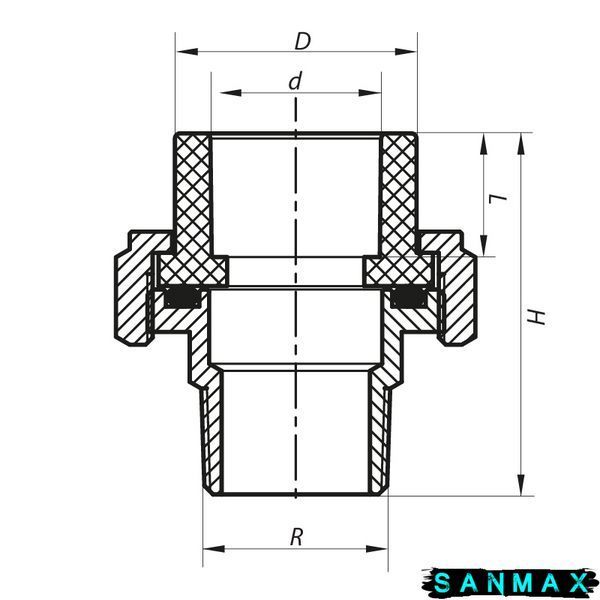 Американка PPR ЗР 40х1 1/4M Koer K0138.PRO 72 (KP0174) KP0174 фото