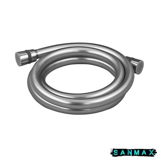 Шланг для душу Zerix Silver.F03 силіконовий 150 см Срібний коробка (ZX5561) ZX5561 фото