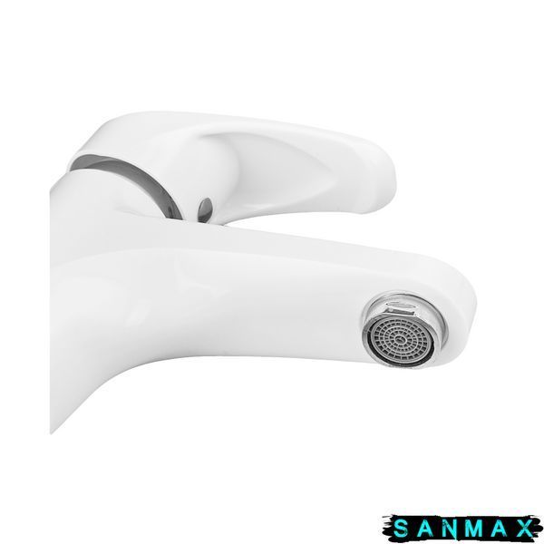 Змішувач для умивальника Plamix FIDEL-001 SET Білий PM0659 фото