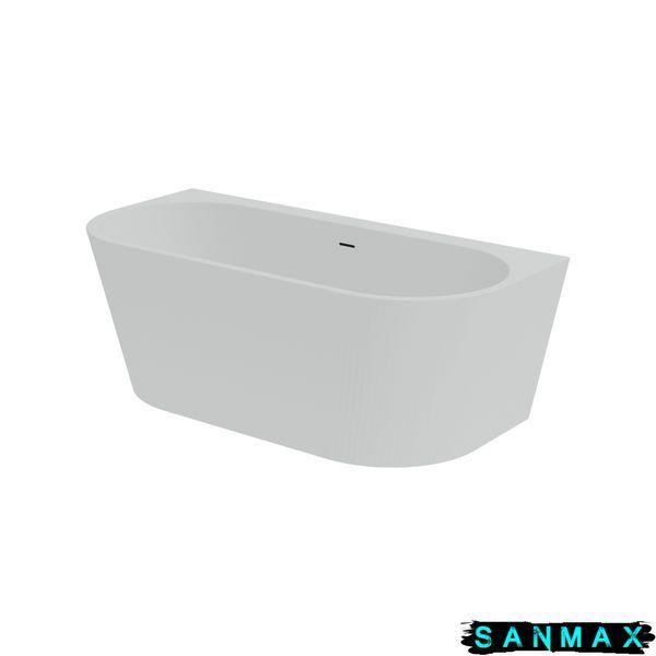 Ванна акрилова суцільнолита пристінна Koller Pool Euforia 1600x750 Білий з сифоном 0268250101 фото