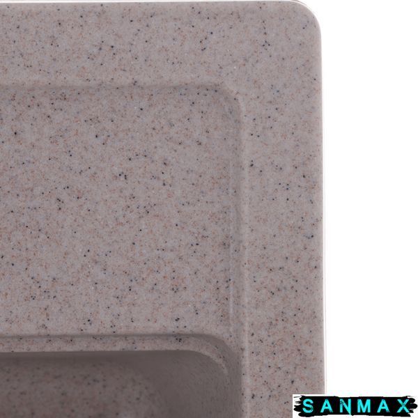 Мийка кухонна Zerix ZS-5751S-07 Мармурова (ZX4598) ZX4598 фото