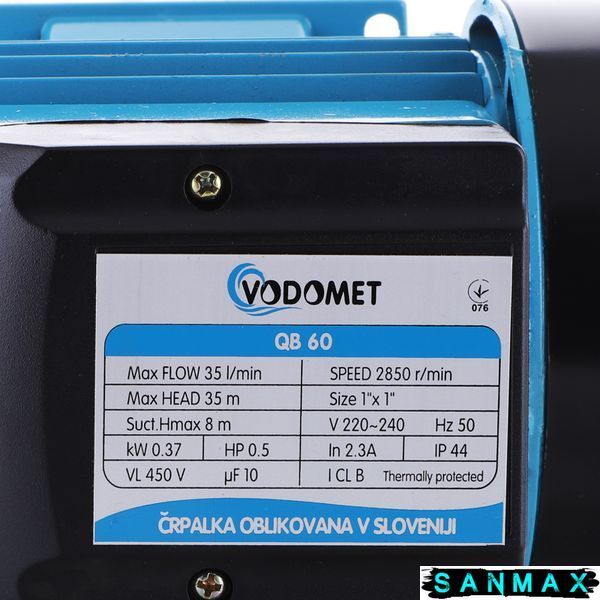 Насос поверхневий вихровий Vodomet QB60 (VO0021) VO0021 фото