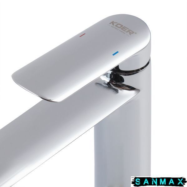 Змішувач для умивальника Koer KB-11028-01 Високий Хром (KR5293) KR5293 фото