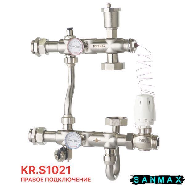 Змішувальний вузол для колектора Koer KR.S1021 1 НР SUS304 (KR2955) KR2955 фото