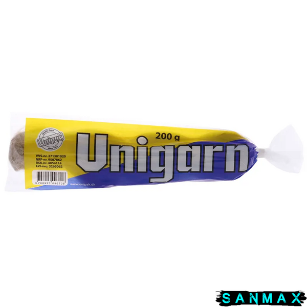 Льон сантехнічний Unipak Unigarn 200г. (Косичка в упаковці) (UP0585) UP0585 фото