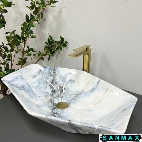 Умивальник накладний Vbi Venezia Granit Глянець VBI-012404 фото