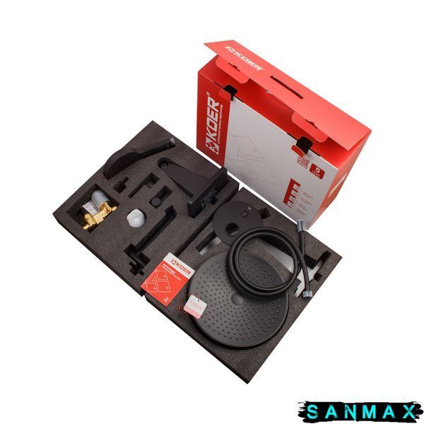 Вбудована душова система Koer KB-66029-05 3 функції Колір чорний (KR5492) KR5492 фото