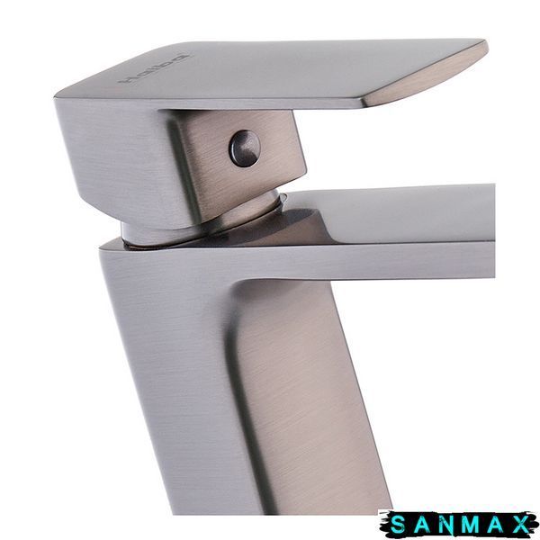 Змішувач для умивальника Haiba Kubus 001 High Графіт (HB4002) HB4002 фото