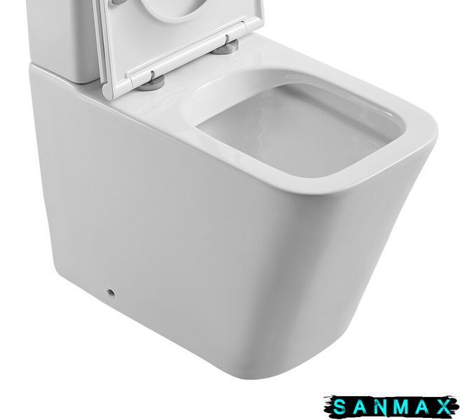 Чаша унітазу-компакту Mixxus Premium Quadro-0401-R Bowl 610х365х825 Rimless без сидіння (MI8339) MI8339 фото