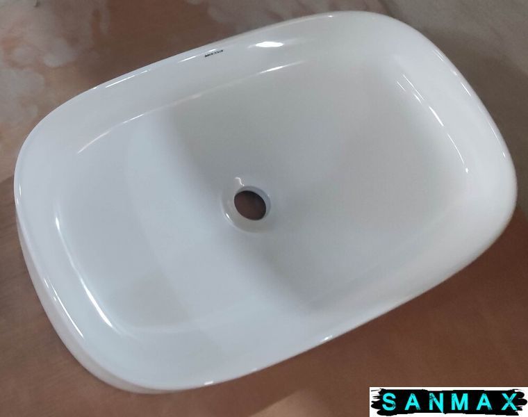 Умивальник накладний керамічний Mixxus Premium Bevel-0105 610х375х120mm (MP6524) MP6524 фото