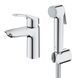 Змішувач для умивальника з гігієнічним душем Grohe Eurosmart New (23124003) 23124003 фото 6