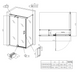 Душова кабіна без піддону Koer SR SC02-100x80x200-TR-01 прозоре скло Easy Clean 8мм, хром (KR5355) KR5355 фото 7