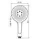 Лійка ручна для душу Koer KP-0401-05 (3 режими) Чорна (KR4981) KR4981 фото 1