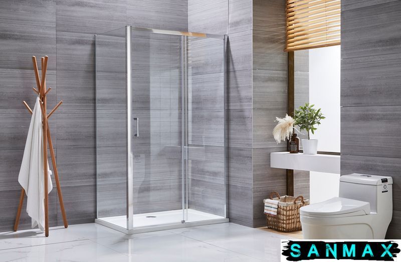 Душова кабіна без піддону Mixxus Premium Diverse SC03-100x80x195-TR Хром прозоре скло 6мм (MI6865) MI6865 фото