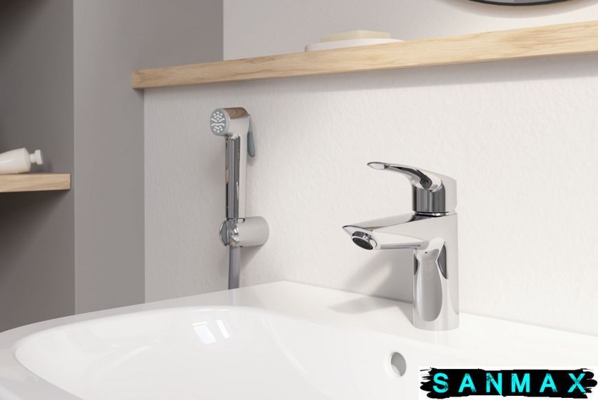 Змішувач для умивальника з гігієнічним душем Grohe Eurosmart New (23124003) 23124003 фото