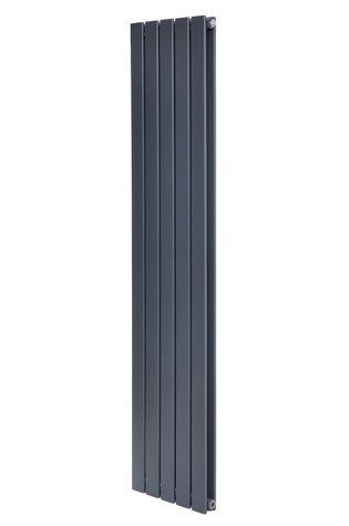 Вертикальний дизайнерський радіатор опалення Arttidesing Livorno II 5/1800/340/50 сірий матовий LV II.5.180.34.5.G фото