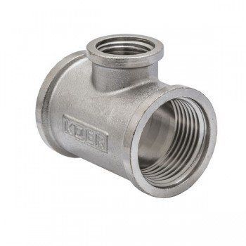 Трійник нікельований 1х1/2х1 ВВВ Koer KF.T100610F (KR3325) KR3325 фото