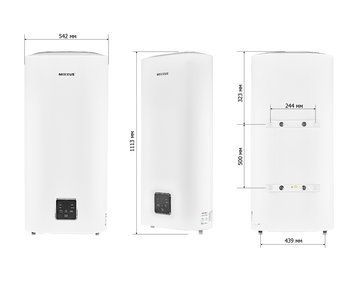 Бойлер Mixxus 80л Ewh-09080 Flat Wet плоский універсальний мокрий тен 2 кВт (WH0595) WH0595 фото