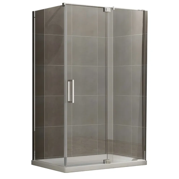 Душова кабіна без піддону Koer SR SC02-120x90x200-TR-01 прозоре скло Easy Clean 8мм, хром (KR5354) KR5354 фото