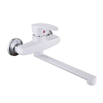 Змішувач для кухні настінний Plamix Cezar-005 White (PM0734) PM0734 фото