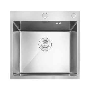 Кухонна інтегрована мийка Mixxus MH5050 Nano-Silver з нерж. сталі (колір нерж.) (MX1927) MX1927 фото