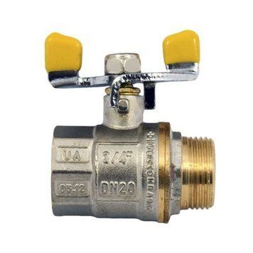 Кран кульовий 3/4 БГШ Газ Waterpro WP607-20FMW-Y (WP2935) WP2935 фото