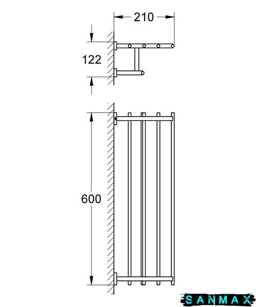 Поличка для рушників Grohe Essentials Cube New (40512001) 40512001 фото