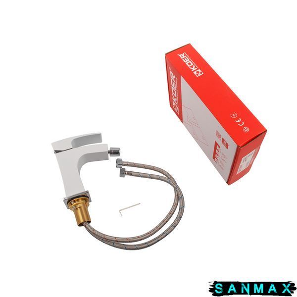 Змішувач для біде Koer KB-20007-04 Хром Білий (KR5158) KR5158 фото