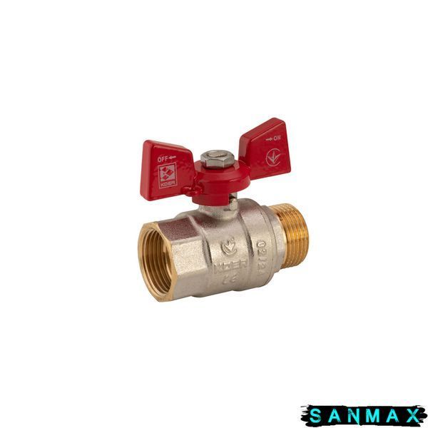 Кран кульовий 3/4 БГШ Вода Koer KR.218 Червоний метелик (KR0043) KR0043 фото