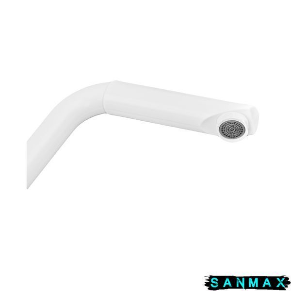 Змішувач для умивальника Plamix Diego-001-G Білий (без підведення) (PM0656) PM0656 фото