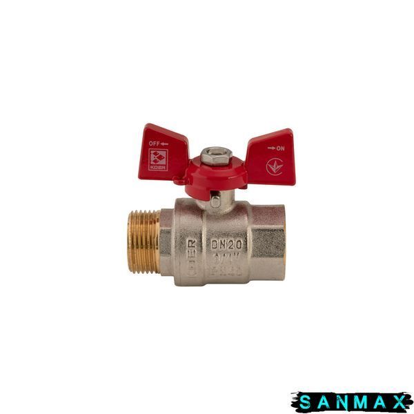 Кран кульовий 3/4 БГШ Вода Koer KR.218 Червоний метелик (KR0043) KR0043 фото