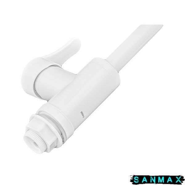 Змішувач для умивальника Plamix Diego-001-G Білий (без підведення) (PM0656) PM0656 фото