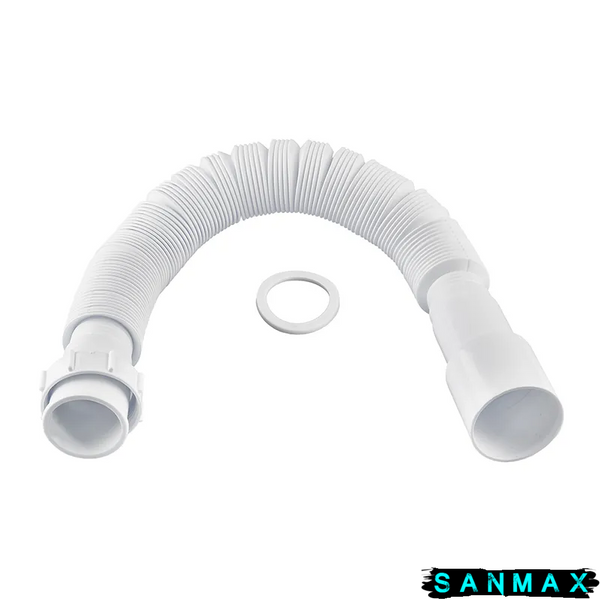 Гофротруба сполучна Zerix Gn-01-B з накидною гайкою 1 1/2" (460-1100 мм) (ZX5096) ZX5096 фото