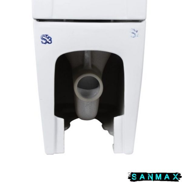 Чаша унітазу-компакту Mixxus Premium Quadro-0401-T1 Bowl 610х365х825 Tornado 1.0 без сидіння (MI8343) MI8343 фото