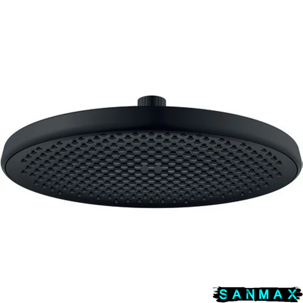 Лійка стельова для душу Koer KP-0401-05-OH 25 см Чорна Пластик (KR4982) KR4982 фото